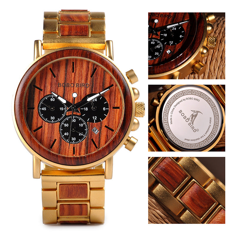 Men's wooden watch