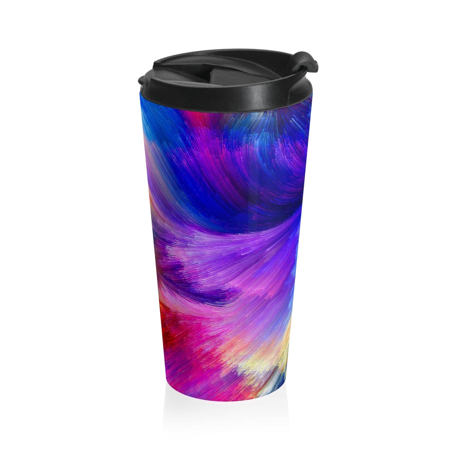 Neon Splash - Taza de viaje de acero inoxidable Inovax