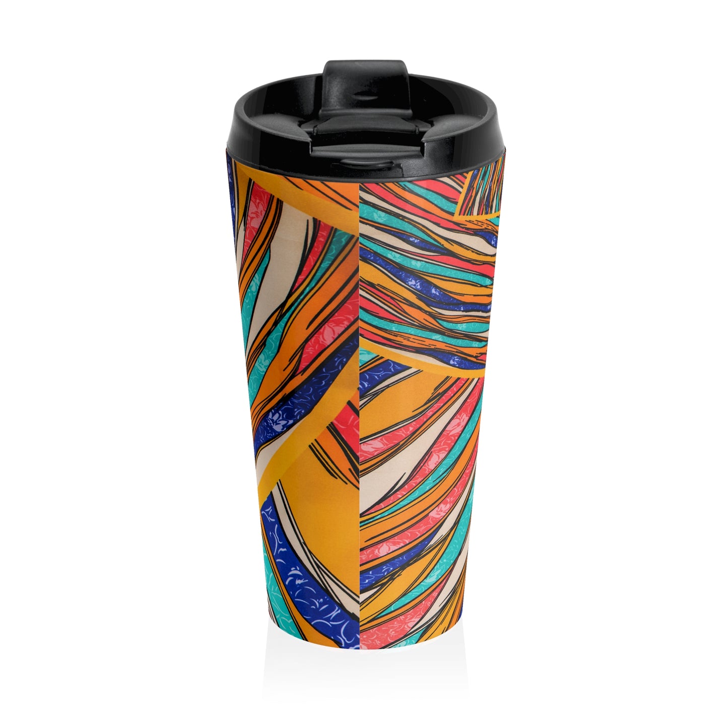 Color Brushstroke - Inovax Stainless Steel Travel Mug