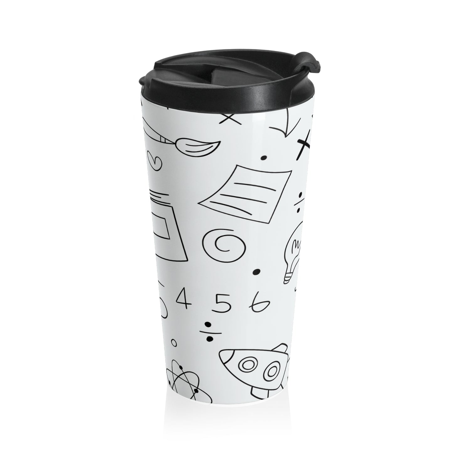 Doodle - Tasse de voyage en acier inoxydable Inovax