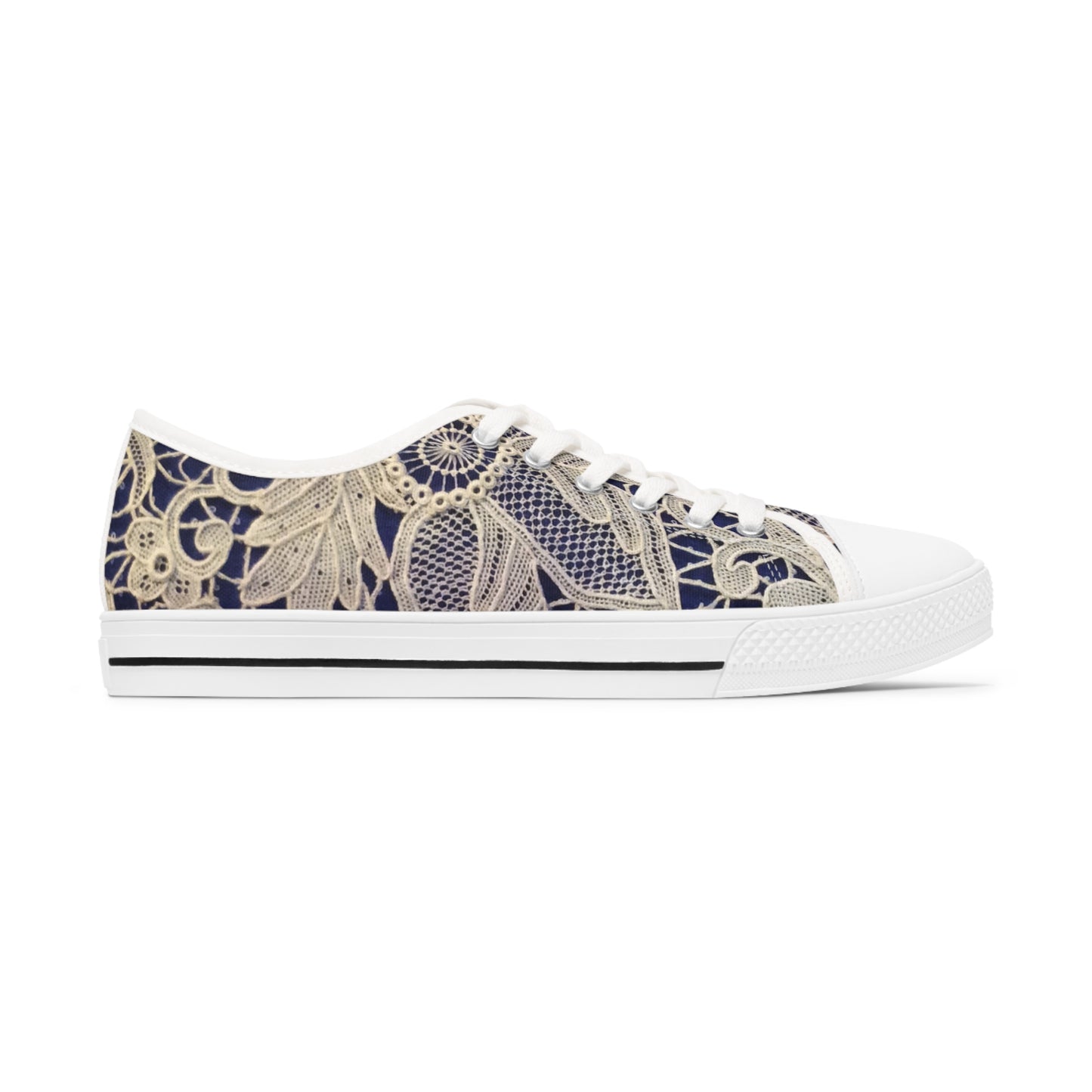 Golden and Blue - Inovax Woman's Low Top Sneakers