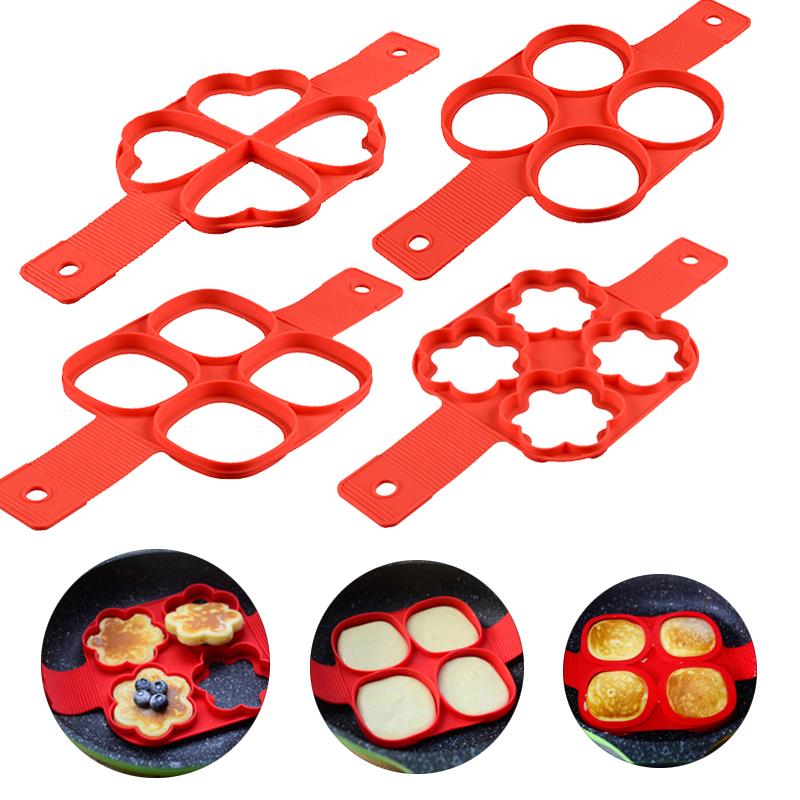 Silicone antiadhésif fantastique oeuf crêpe fabricant anneau cuisine cuisson omelette moules Flip cuiseur oeuf anneau moule