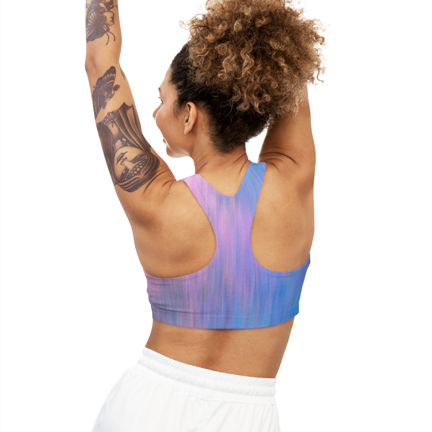 Bleu et violet métallisé - Soutien-gorge de sport sans couture Inovax