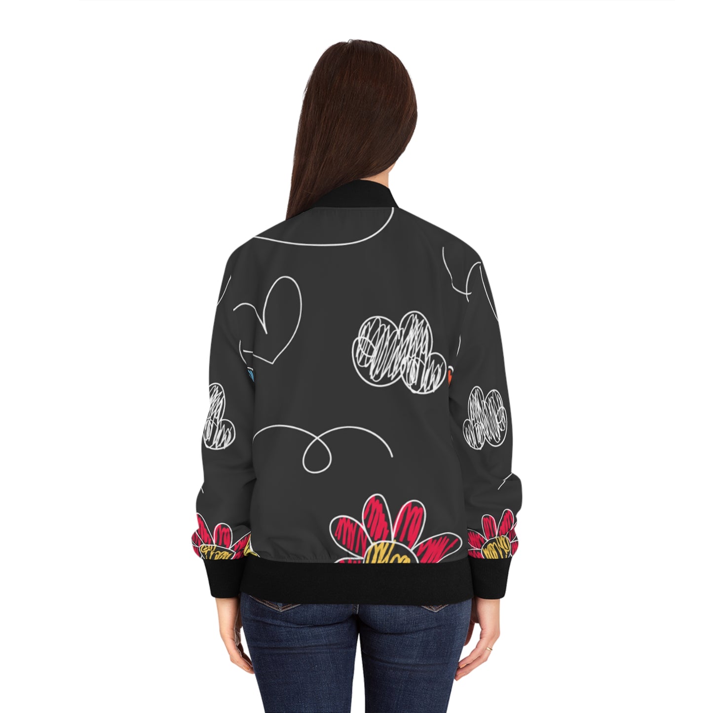 Kids Doodle Playground - Chaqueta bomber para mujer Inovax