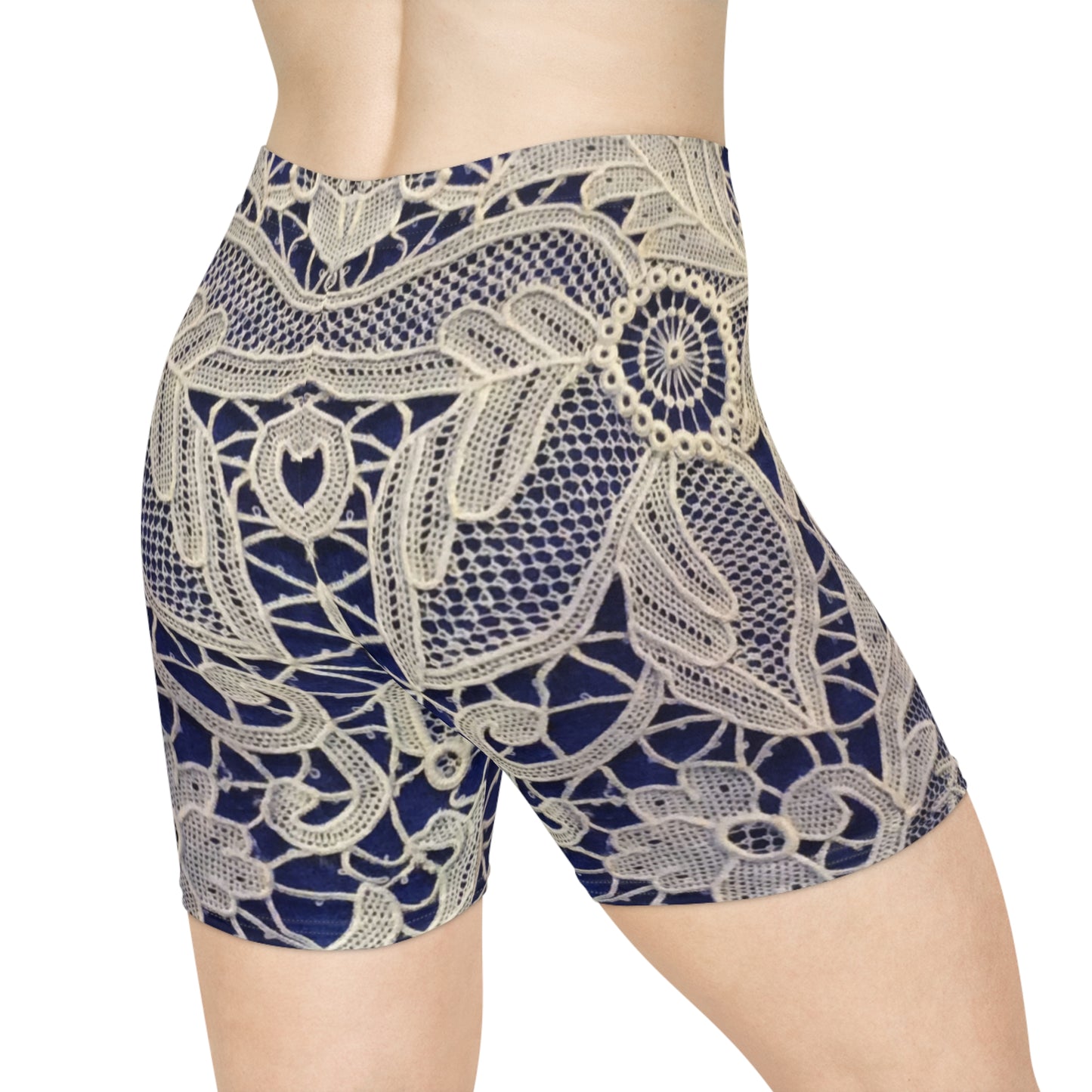 Golden and Blue - Inovax Women's Biker Shorts