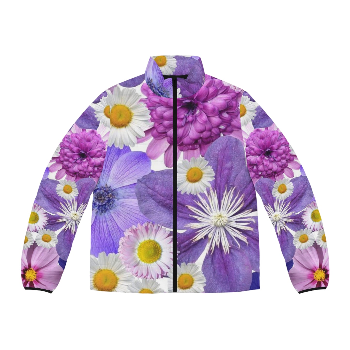 Fleurs violettes - Doudoune pour homme