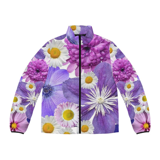 Flores Moradas - Chaqueta acolchada para hombre