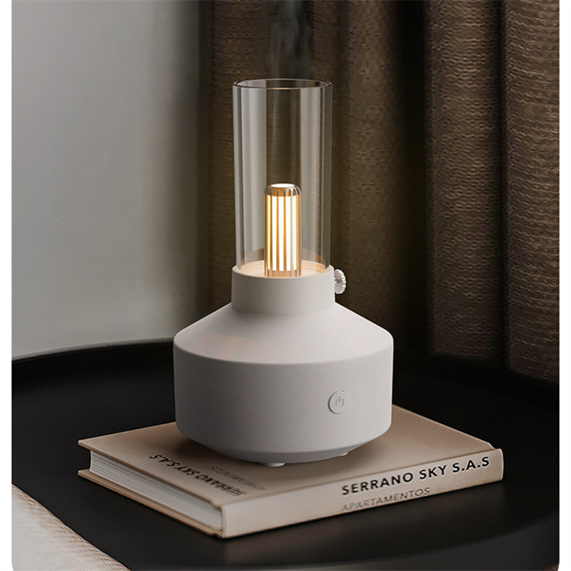 2023 Retro Light Aroma Diffuser Essential Oil LED Light Filament Night Light  Air Humidifier For Home