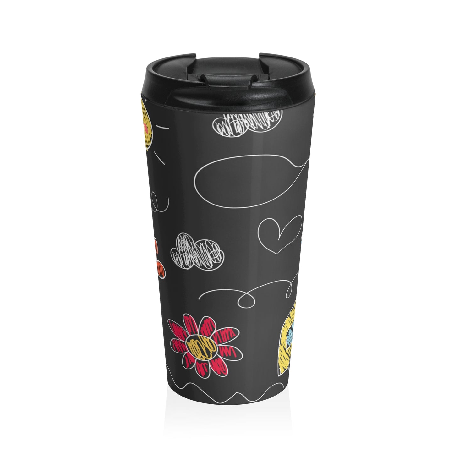 Parque infantil Doodle para niños - Taza de viaje de acero inoxidable Inovax