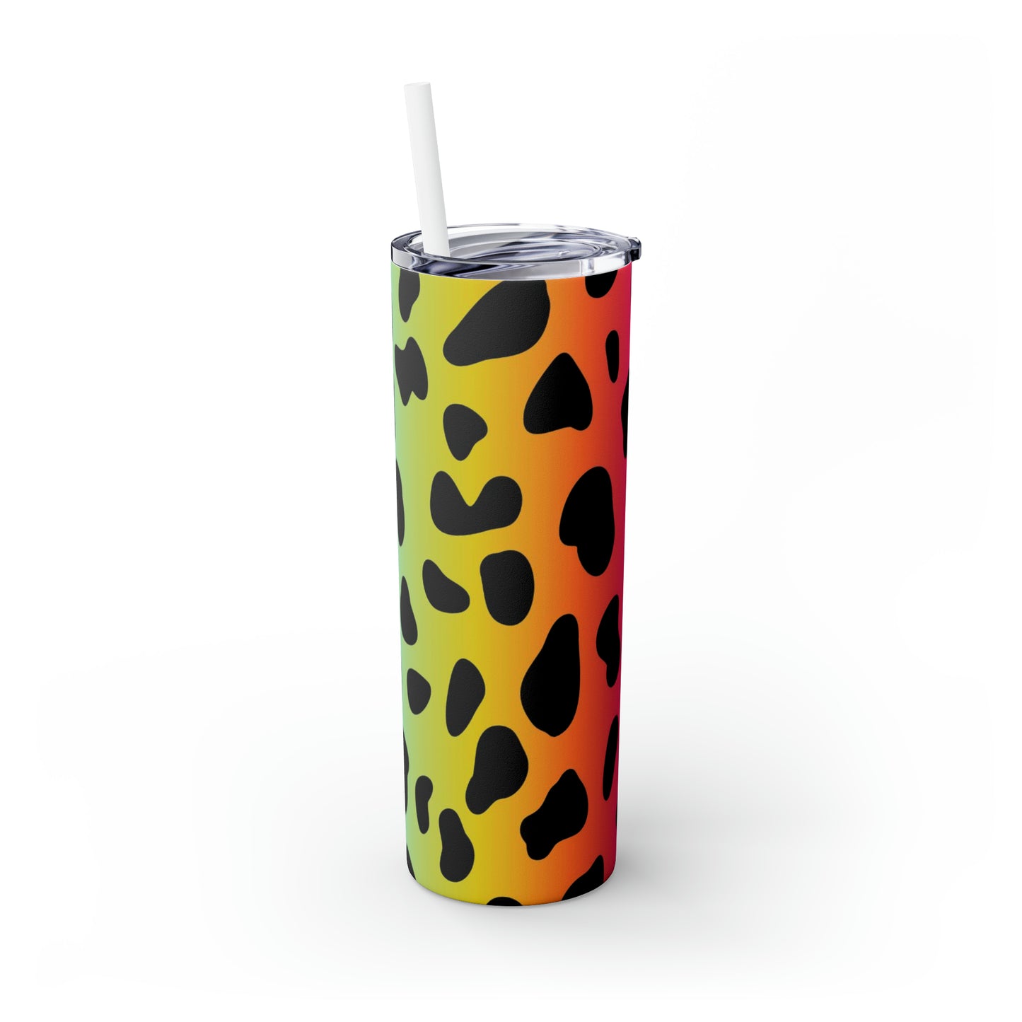 Jaguar coloré - Inovax Maars® Skinny Tumbler avec paille 20oz