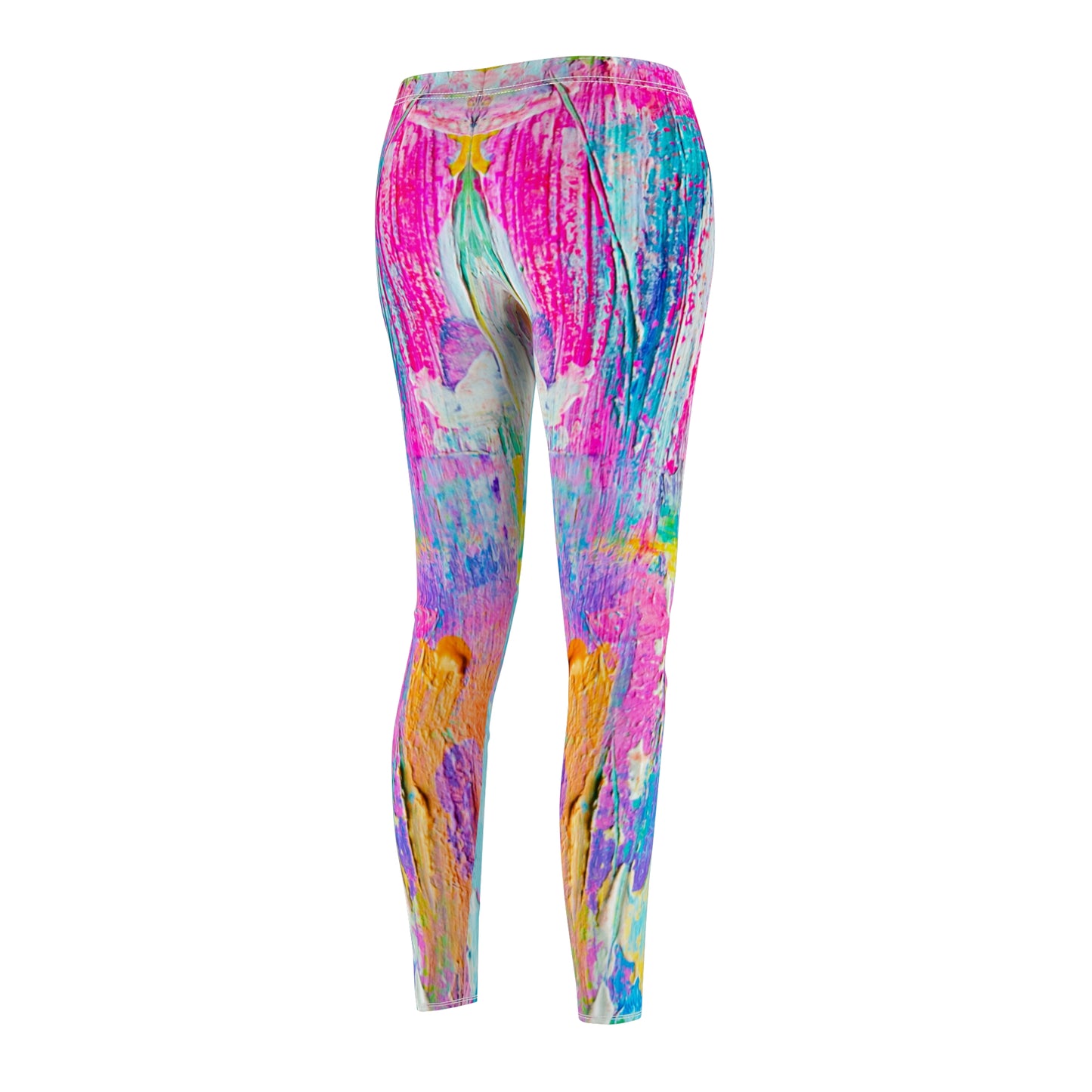 Colores pastel - Inovax Leggings casuales cortados y cosidos para mujer