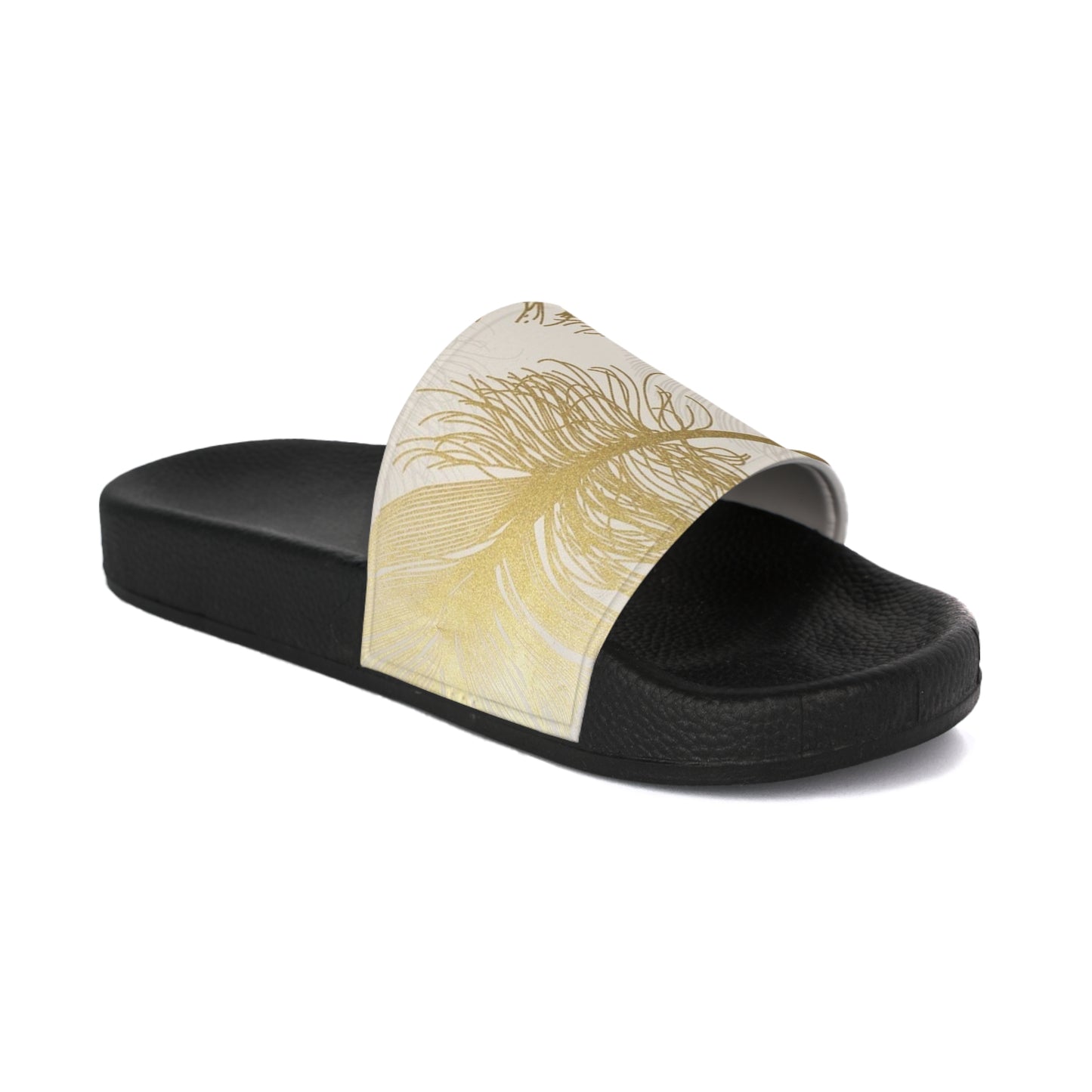 Golden Feathers - Inovax Women's Slide Sandal