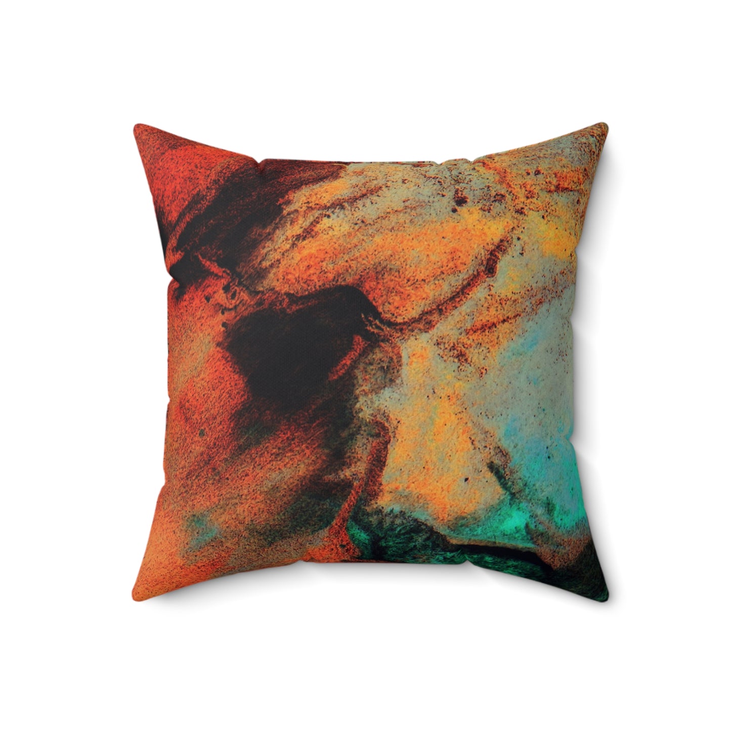 Orange flush - Inovax Spun Polyester Square Pillow