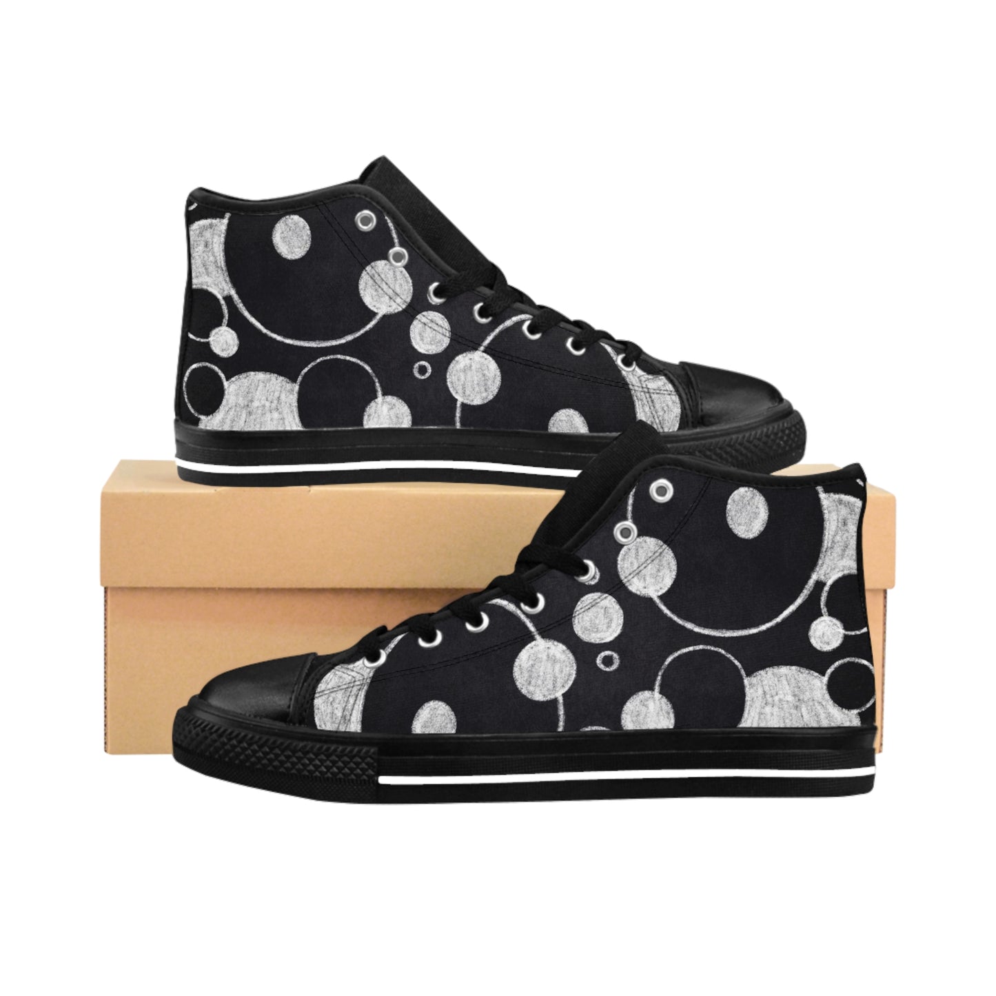 Black Dots - Inovax Women's Classic Sneakers