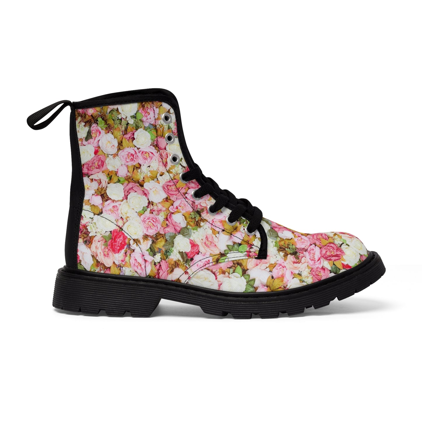 Flores Rosas - Botas de Lona Inovax Hombre