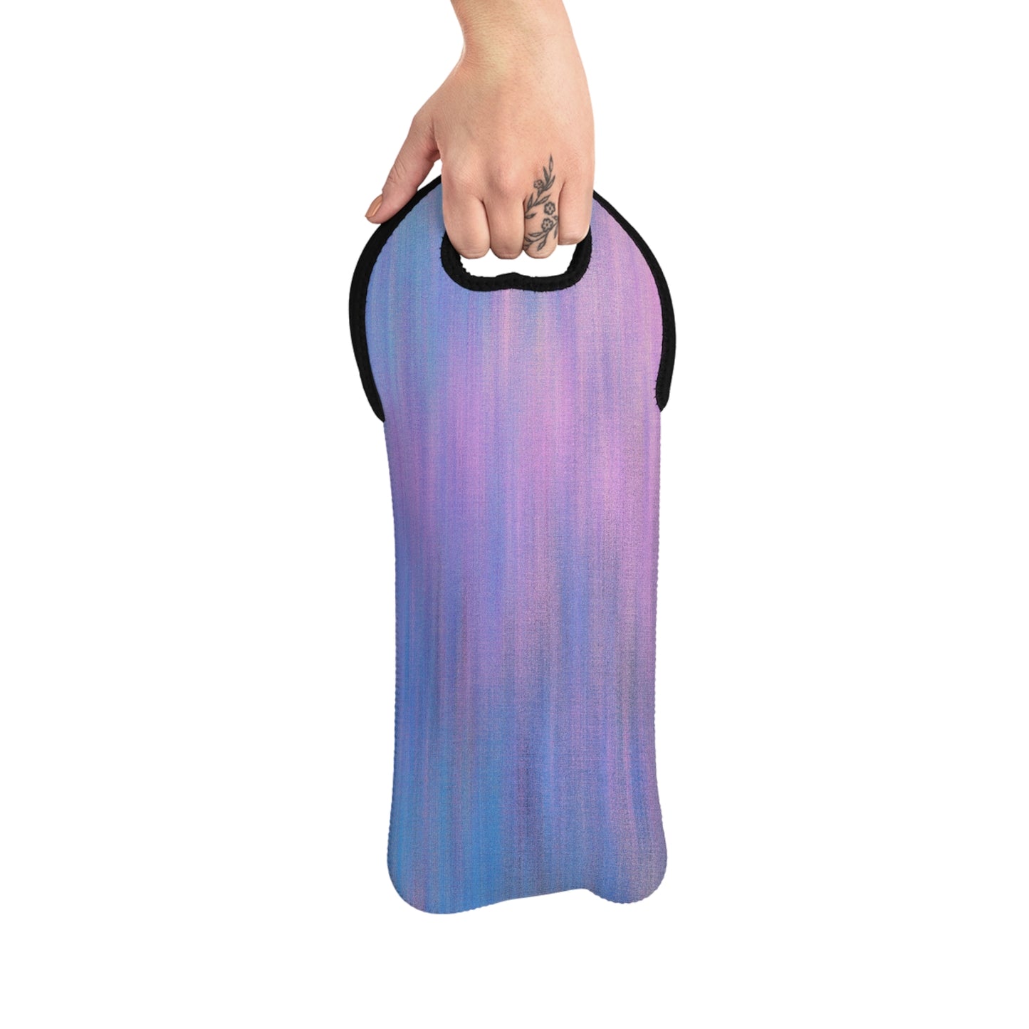 Blue & Purple Metalic - Inovax Wine Tote Bag