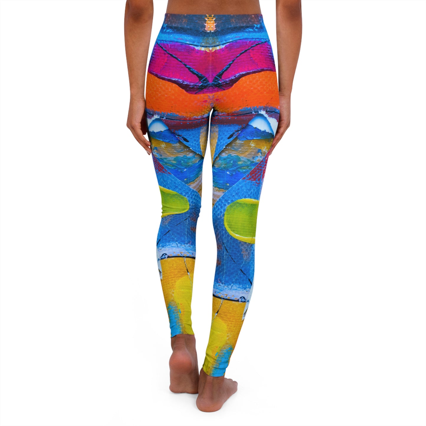 Colores cuadrados - Leggings de spandex para mujer Inovax