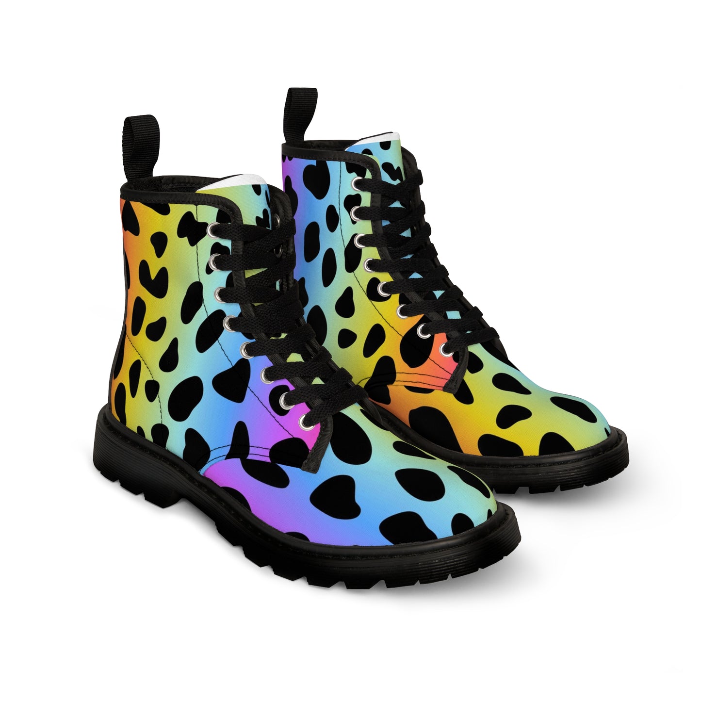 Colorful Jaguar - Inovax Woman's Canvas Boots