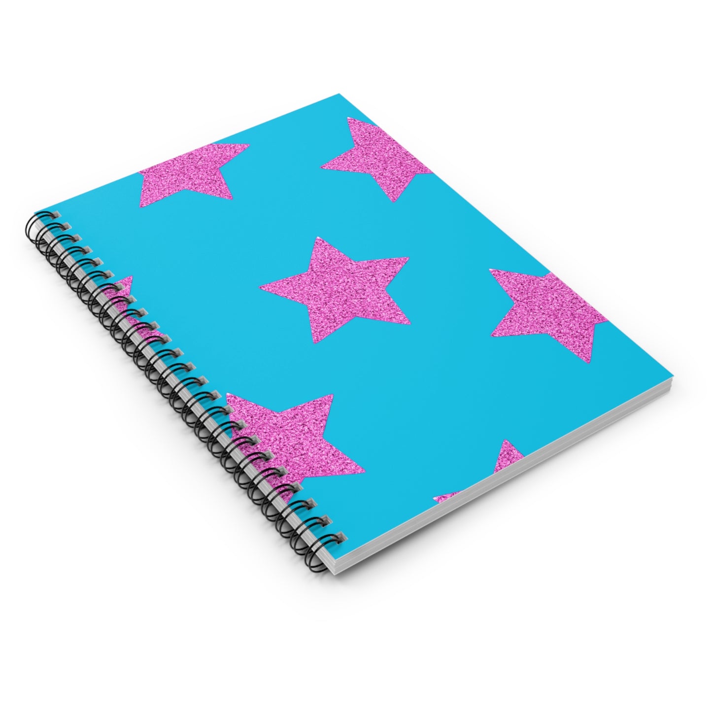 Estrellas Rosadas - Cuaderno Espiral Inovax (Línea Reglada)