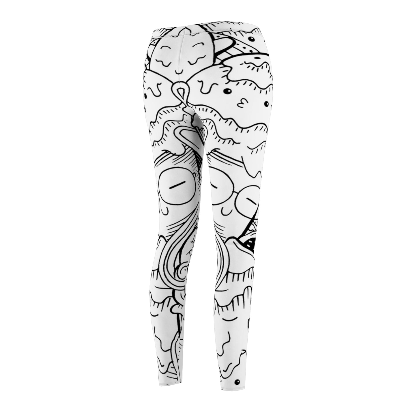 Doodle Icecream - Leggings casuales de corte y costura de mujer Inovax