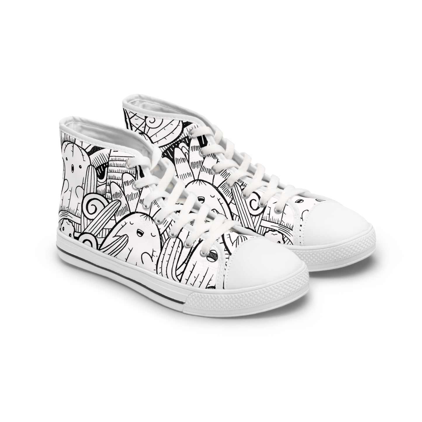 Doodle Cactus - Zapatillas altas Inovax para mujer