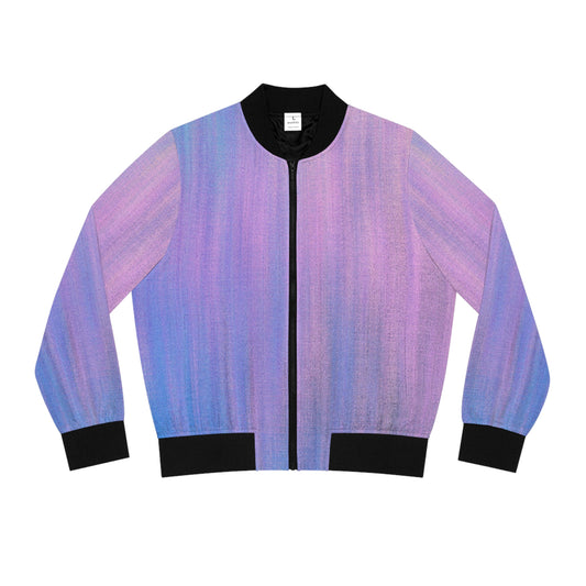 Azul y morado metalizado - Chaqueta bomber Inovax para mujer