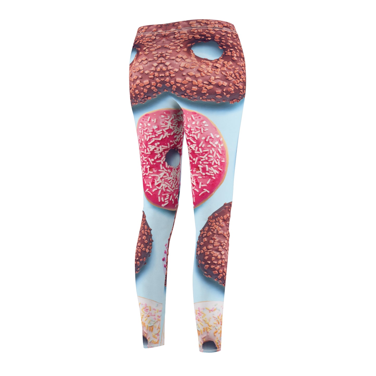 Donuts - Leggings Casuales de corte y costura de mujer Inovax