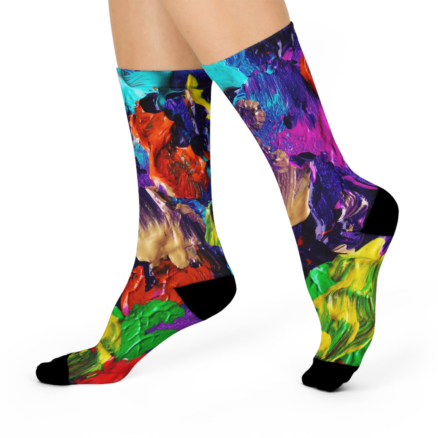 Color Paintings - Inovax Cushioned Crew Socks