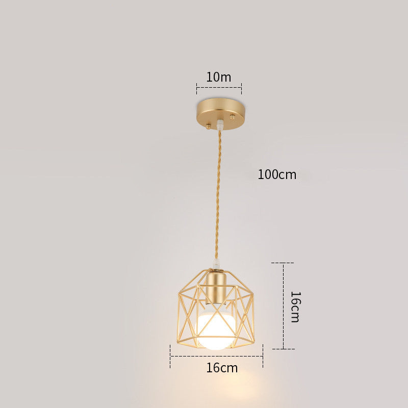 Petites lampes et lanternes en fer forgé Personnalité et créativité post-modernes simples