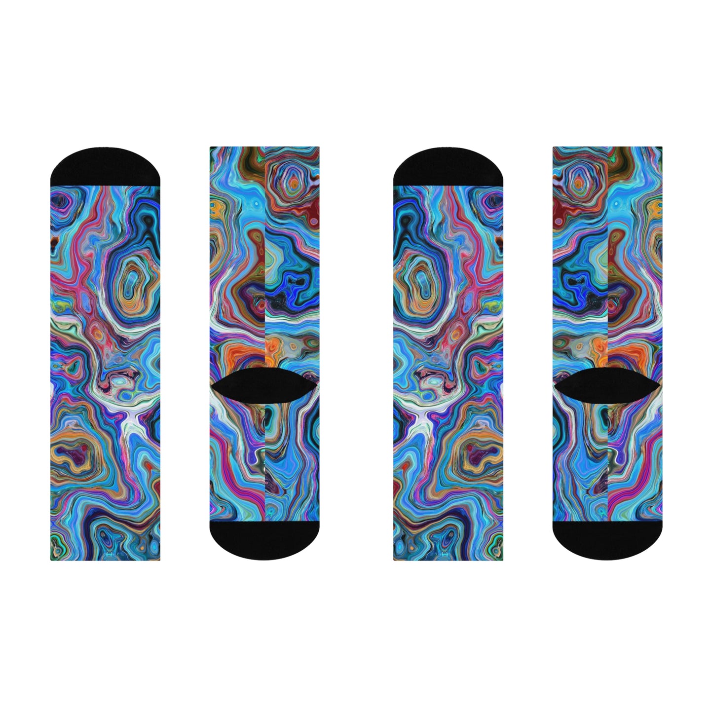 Trippy Liquid - Inovax Cushioned Crew Socks