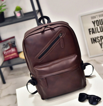 Bolso de hombro de PU para hombre, bolso de estudiante, bolso de ordenador para hombre, marea