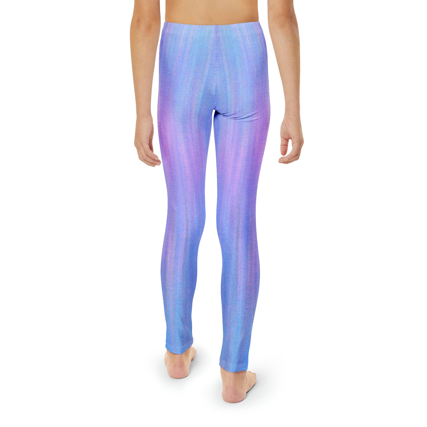 Azul y morado metálico - Leggings largos para jóvenes Inovax