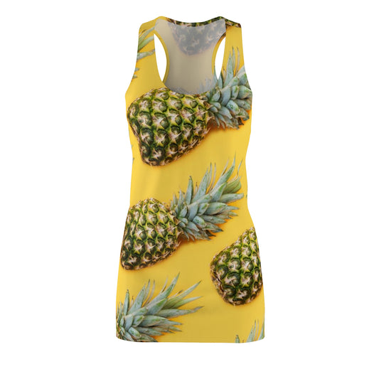 Ananas - Robe dos nageur coupé-cousu Inovax pour femmes