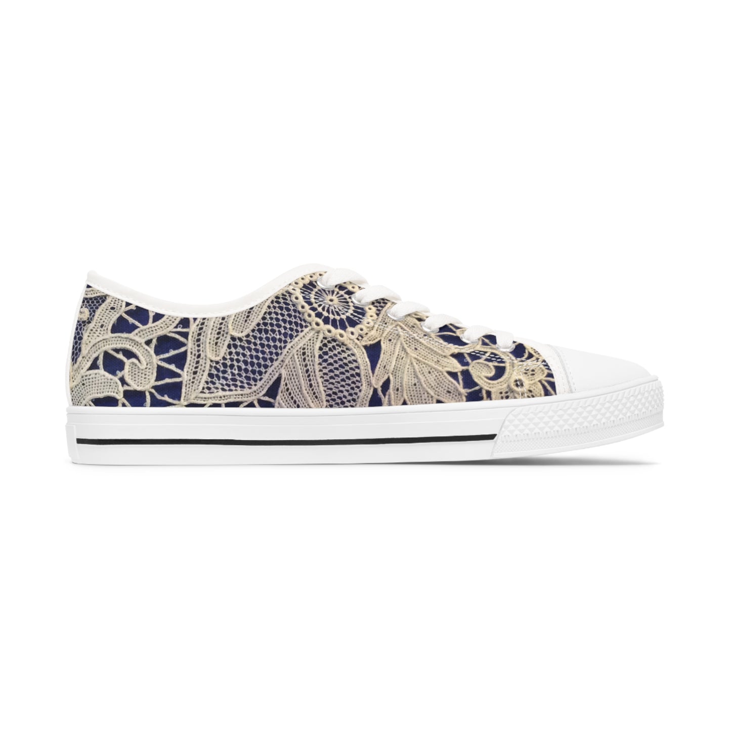 Golden and Blue - Inovax Woman's Low Top Sneakers