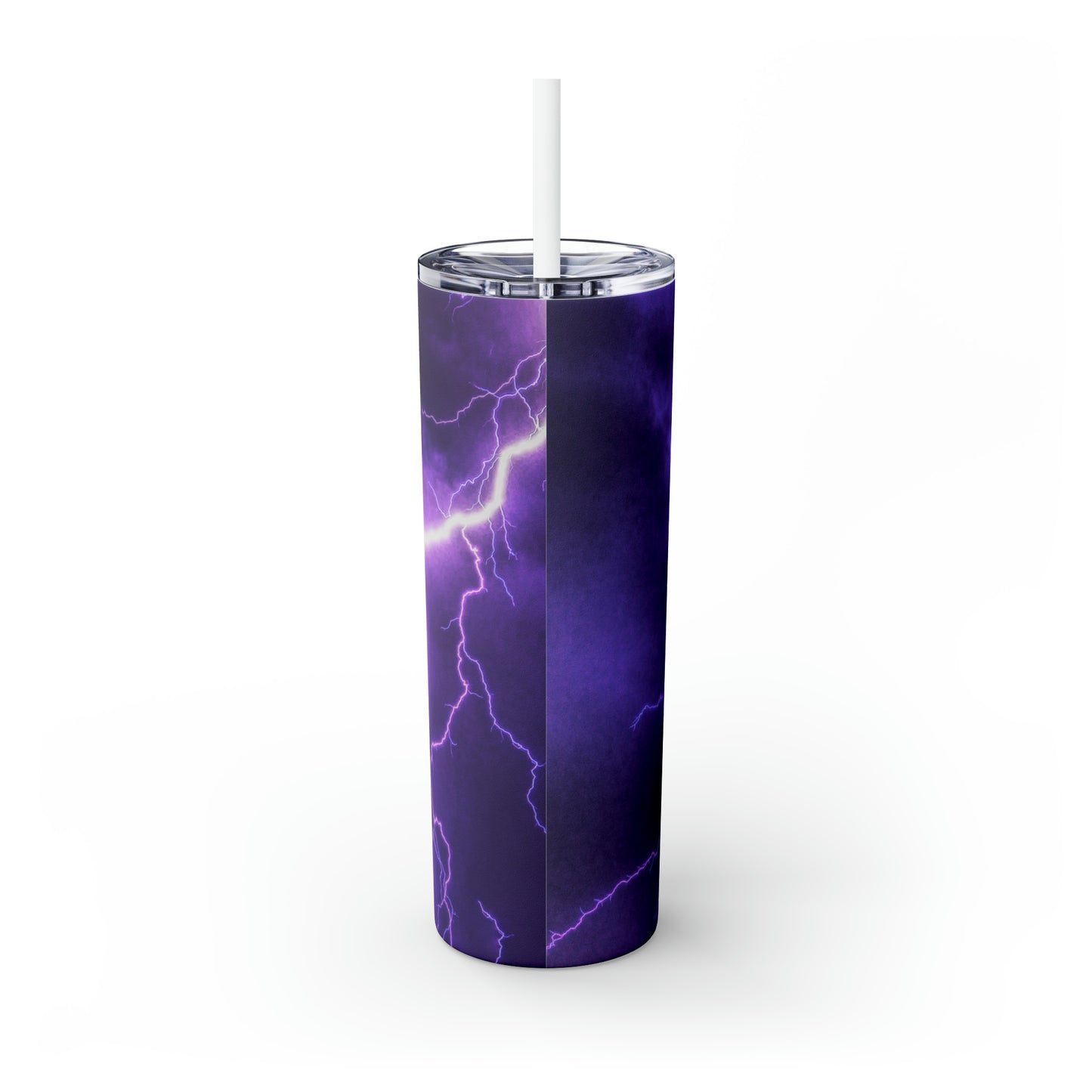 Electric Thunder - Inovax Maars® Skinny Tumbler with Straw 20oz