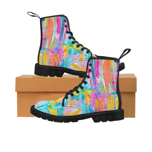 Pastel Colors - Inovax Woman's Canvas Boots