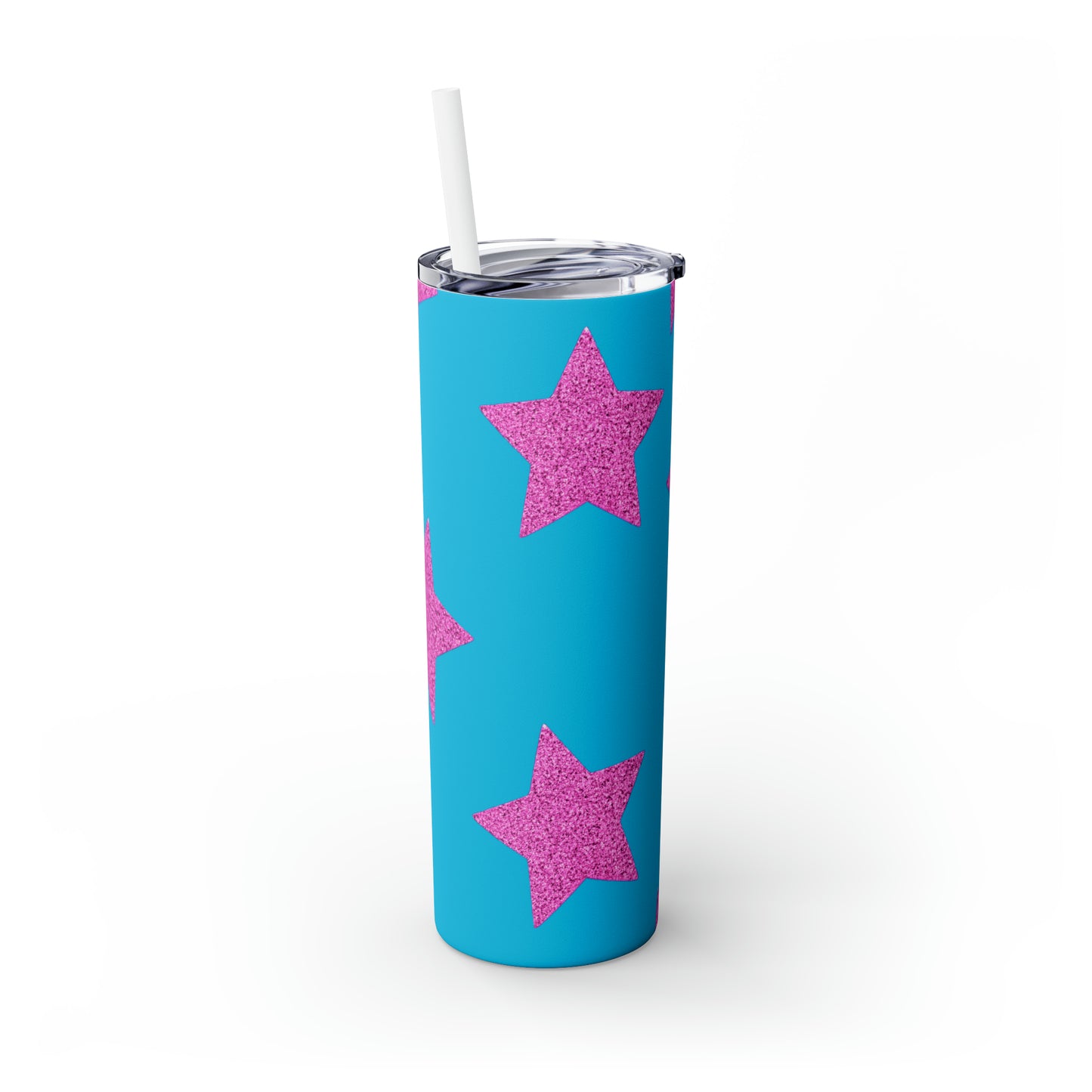 Pink Stars - Gobelet skinny Inovax Maars® avec paille 20oz