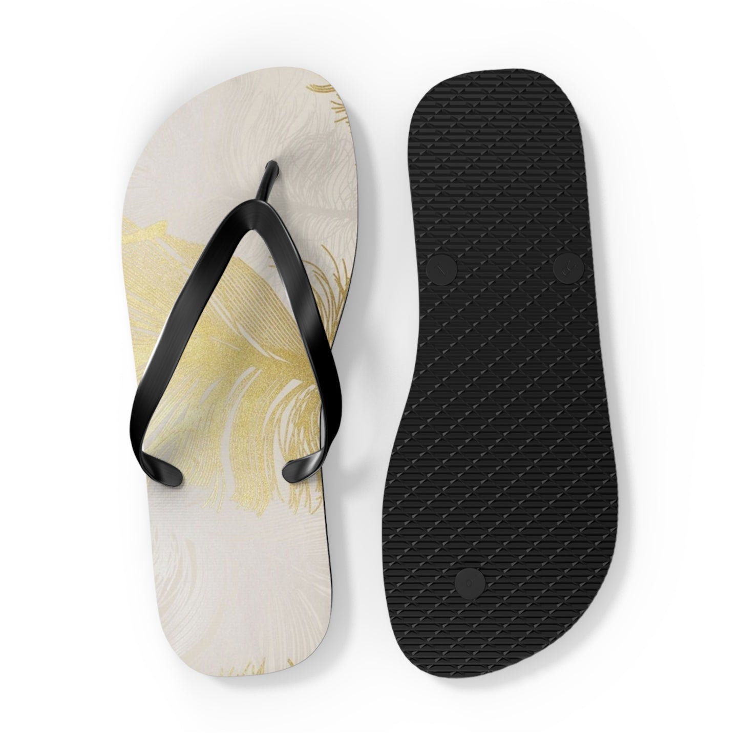 Golden Feathers - Inovax Flip Flops