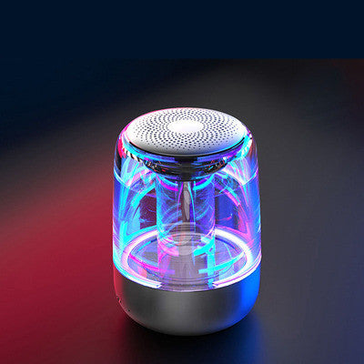 Haut-parleurs portables colonne Bluetooth haut-parleur Bluetooth sans fil Radio basse puissante avec lumière LED couleur Variable