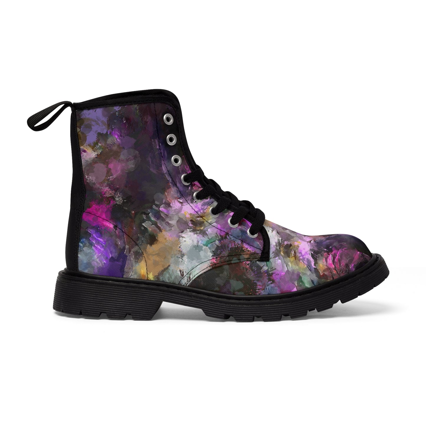 Purple Painting - Inovax Men's Canvas Boots