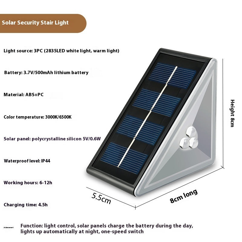 Solar Stairs Courtesy Lamp Outdoor Waterproof