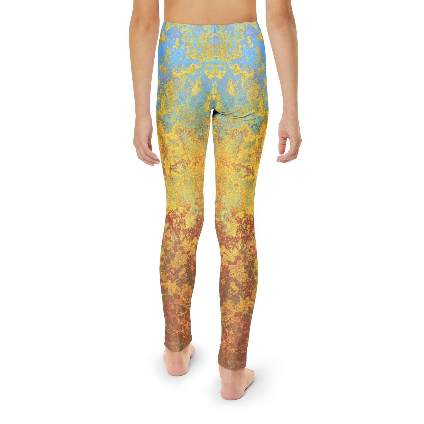 Taches dorées et bleues - Leggings pleine longueur Inovax Youth