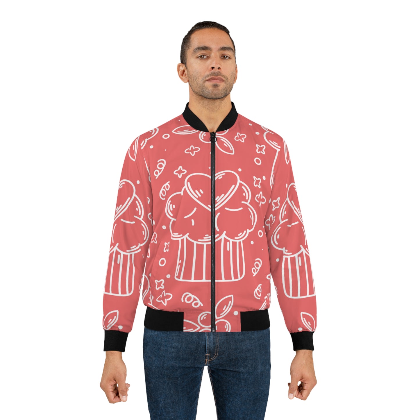 Doodle Pancake - Chaqueta bomber para hombre Inovax