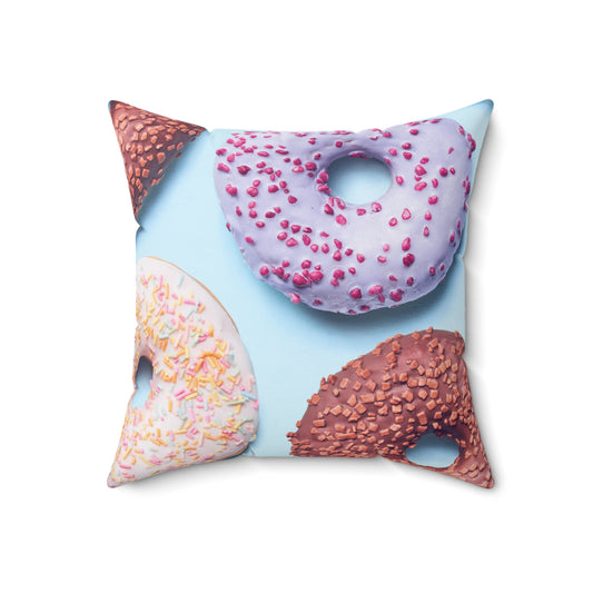 Donuts - Inovax Spun Polyester Square Pillow