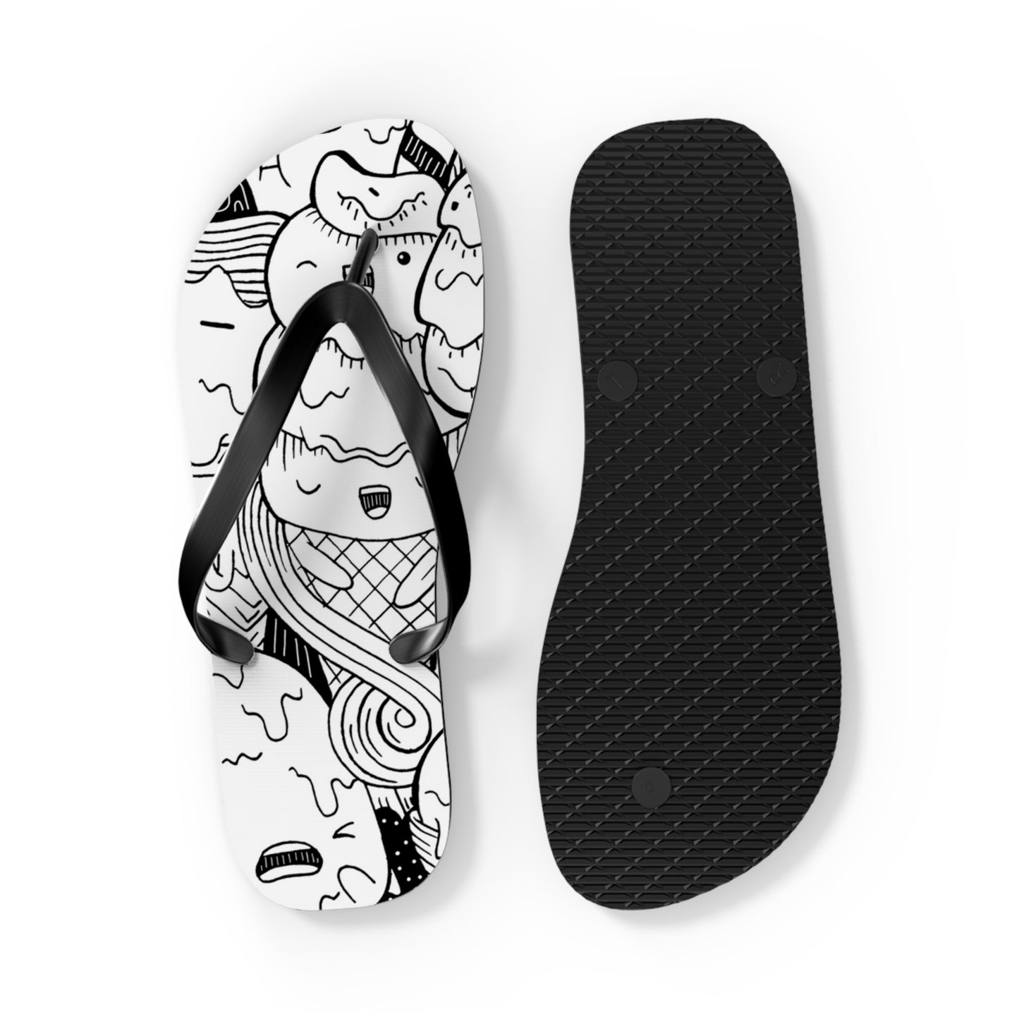 Doodle Icecream - Inovax Flip Flops