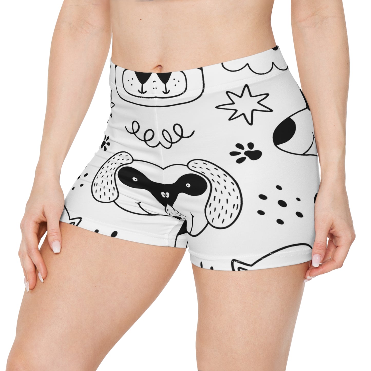 Doodle Dogs &amp; Cats - Pantalones cortos para mujer Inovax