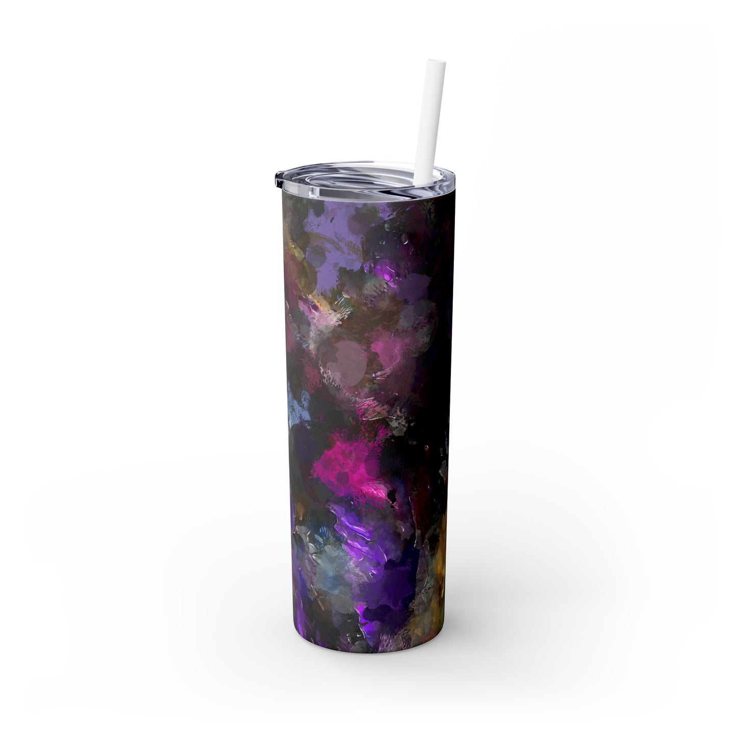 Purple Painting - Inovax Maars® Skinny Tumbler with Straw 20oz