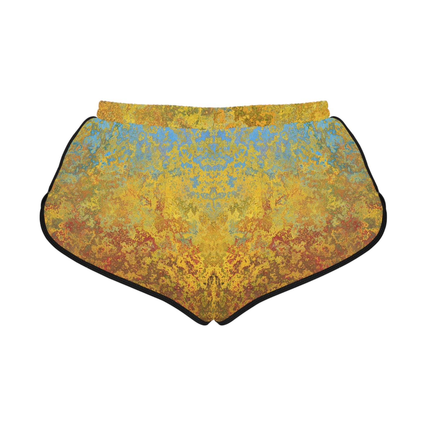 Gold and blue spots - Inovax Women's Relaxed Shorts