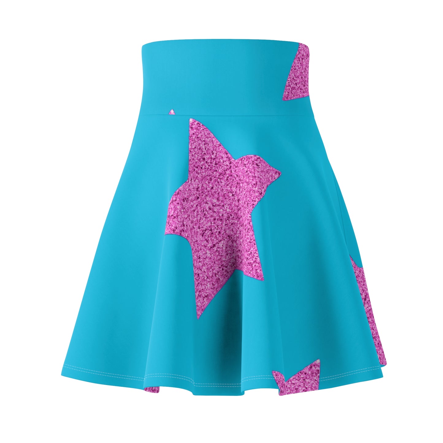 Pink Stars - Inovax Woman's Skater Skirt