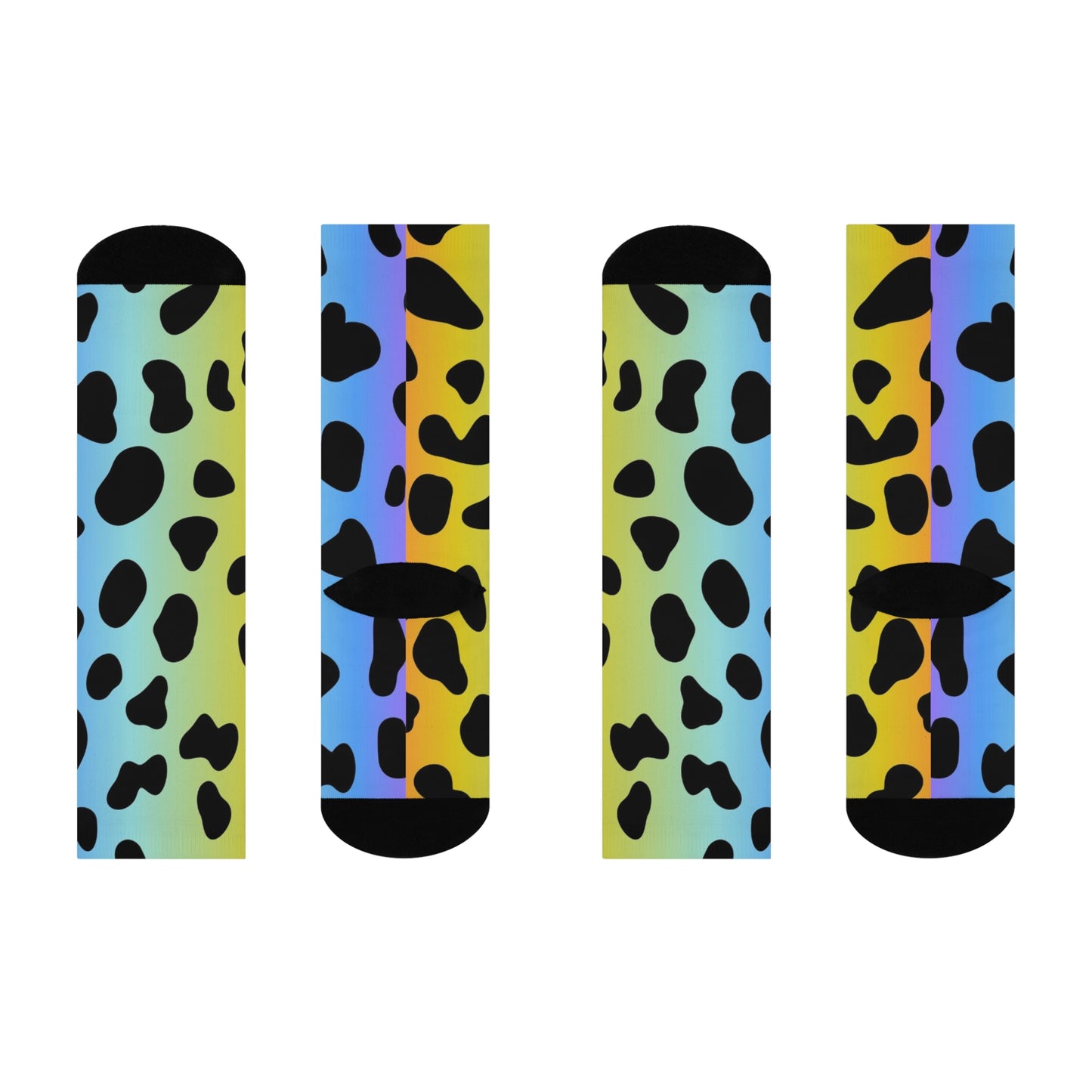 Colorful Jaguar - Inovax Cushioned Crew Socks